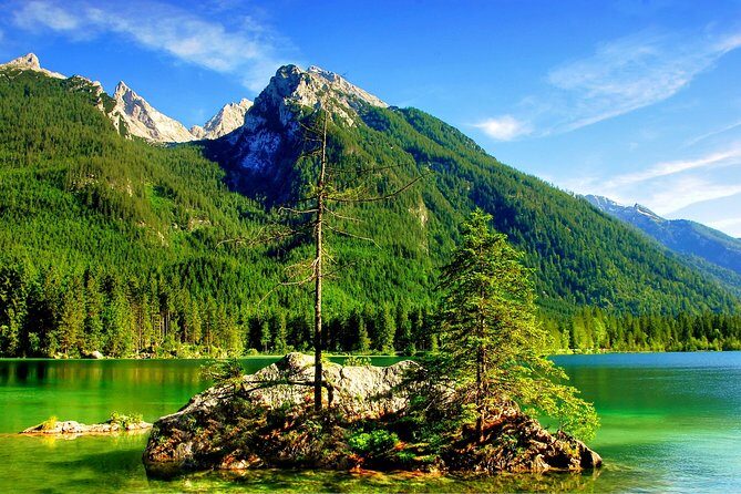 Eagle's Nest, Berchtesgaden and Ramsau with famous church and lake - Obersalzberg first: Hotel zum Türken and the Berghof ruins area