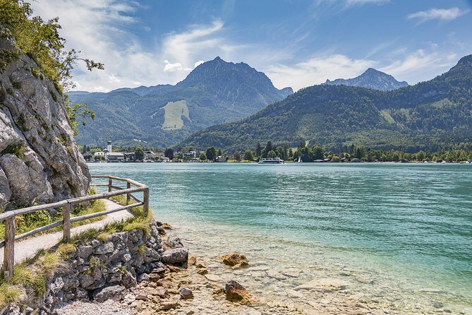Private Lake District, St. Wolfgang and St. Gilgen Tour - St Wolfgang town time, the Weissen Rössl terrace, and Schafberg views